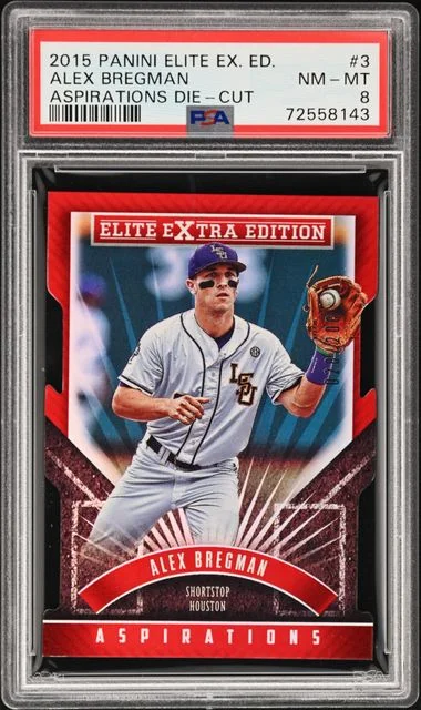 2015 Panini Elite Extra Edition Alex Bregman Aspirations Die-Cut #3 card image