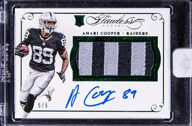 2015 Panini Flawless Amari Cooper Horziontal Patch Autograph #RPA-AC card image