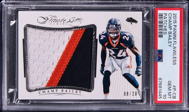 2015 Panini Flawless Champ Bailey Patches #P-CB card image