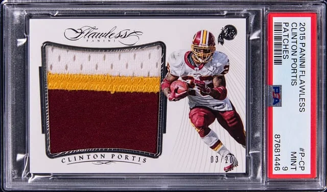 2015 Panini Flawless Clinton Portis Patches #P-CP card image