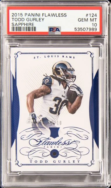 2015 Panini Flawless Todd Gurley Sapphire #124 card image