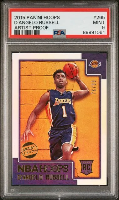 2015 Panini Hoops D'Angelo Russell Artist Proof #265 card image