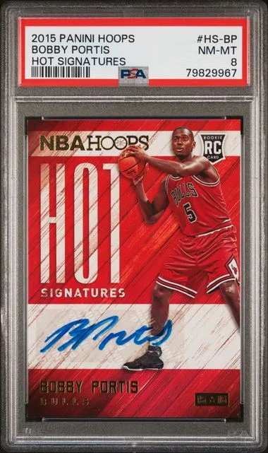 2015 Panini Hoops Hot Signatures Hs-Bp Bobby Portis #no-number card image