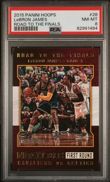 2015 Panini Hoops LeBron James Road To The Finals #28 card image