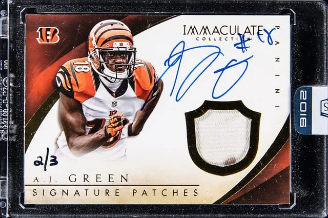 2015 Panini Immaculate A.J. Signature Patches #AJ card image