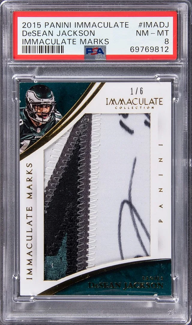 2015 Panini Immaculate Collection DeSean Jackson Immaculate Marks #IMA-DJ card image