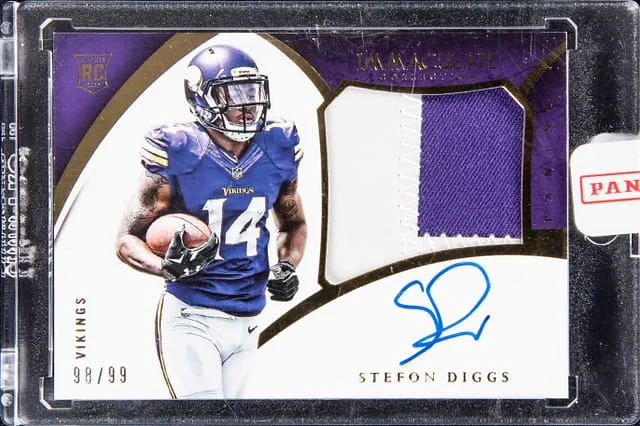 2015 Panini Immaculate Collection Stefon Diggs Patch #PPR-SD card image