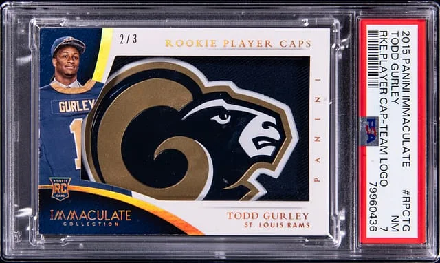 2015 Panini Immaculate Collection Todd Gurley Player Cap Team Logo #RPC-TG card image