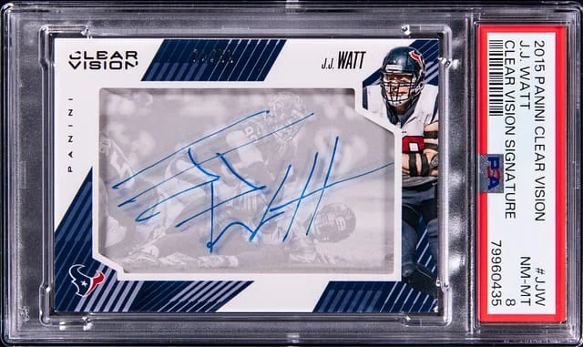 2015 Panini J.J. Watt Clear Vision Signature #CVS-JJW card image
