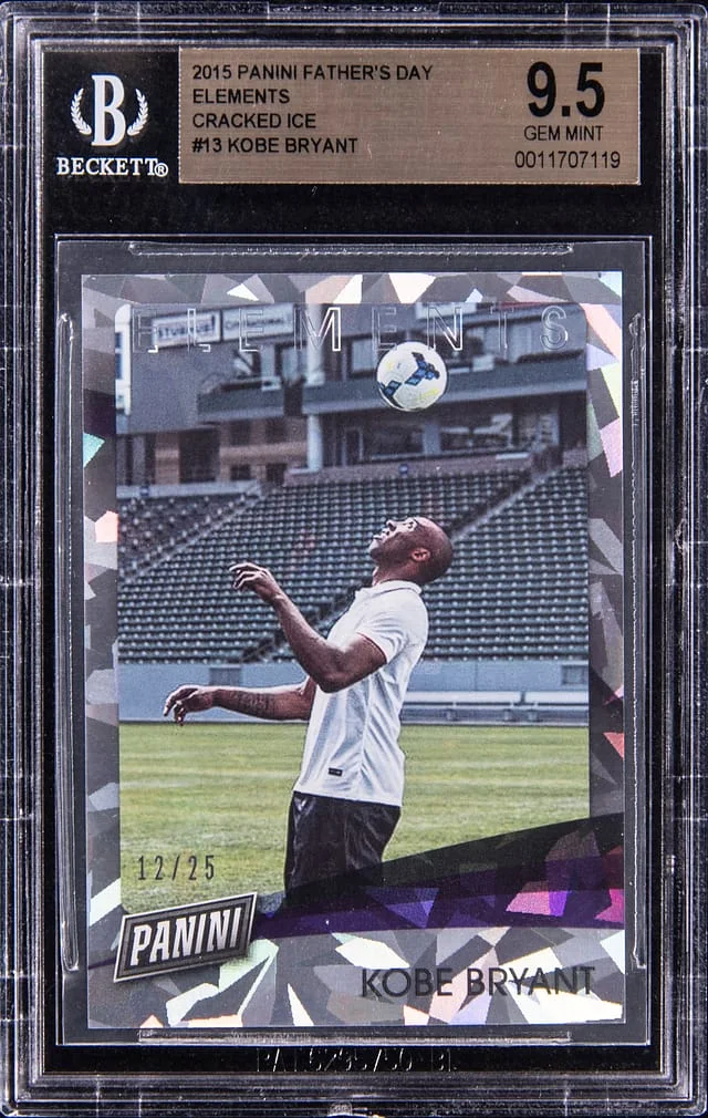 2015 Panini Kobe Bryant Father's Day Elements Cracked Ice #13 card image