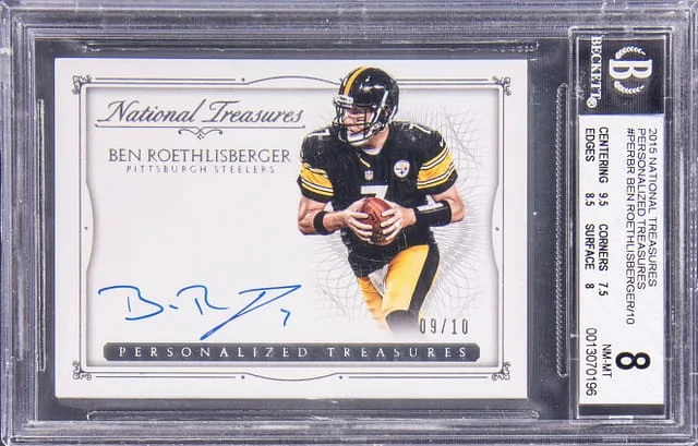 2015 Panini National Treasures Ben Roethlisberger Personalized Treasures #PERBR card image