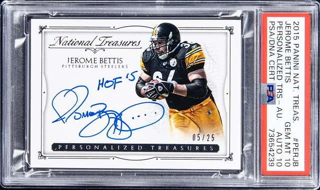 2015 Panini National Treasures Jerome Bettis Personalized Treasures Autograph #PER-JB card image