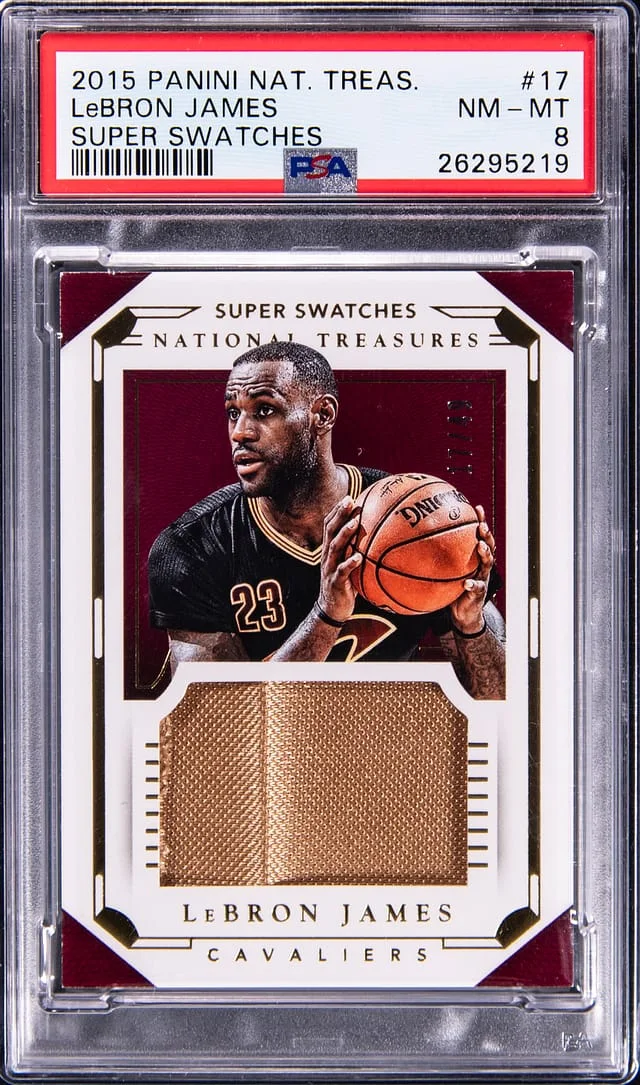 2015 Panini National Treasures LeBron James Super Swatches #17 card image