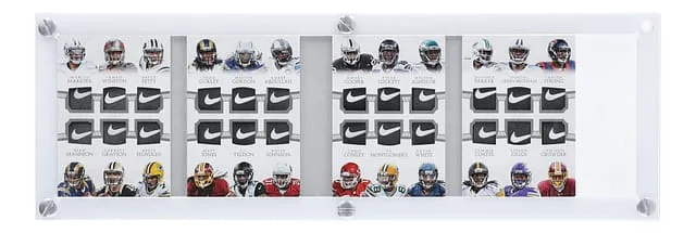 2015 Panini National Treasures Patch Card Featuring 24 Subjects, Including Stefon Diggs, Tyler Lockett, Amari Cooper Treasure Chest Nike Swoosh #TC-RK15 card image