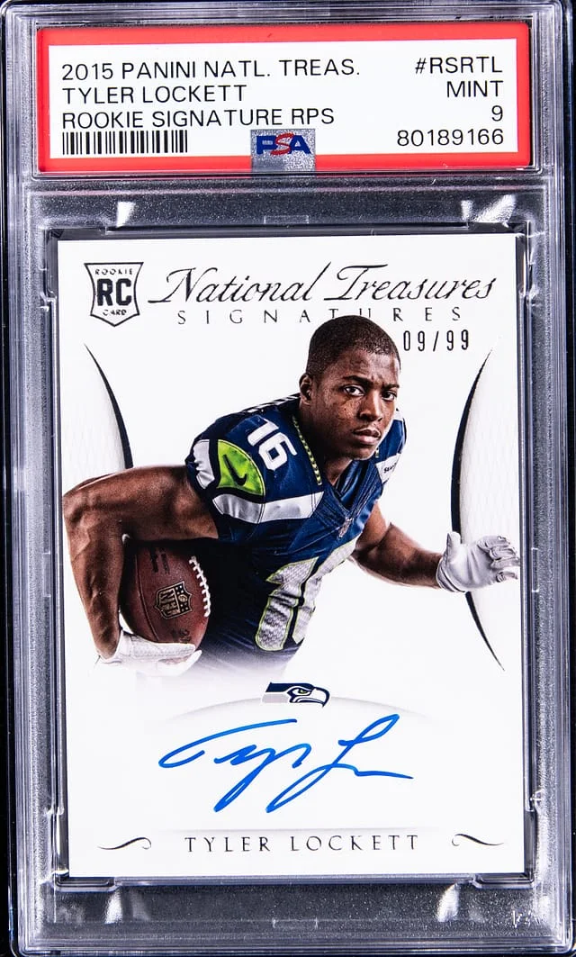 2015 Panini National Treasures Tyler Lockett Signature RPS #RSR-TL card image