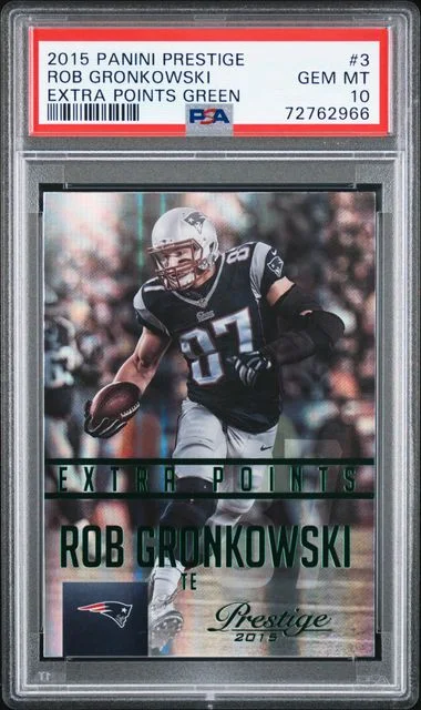 2015 Panini Prestige Rob Gronkowski Extra Points Green #3 card image