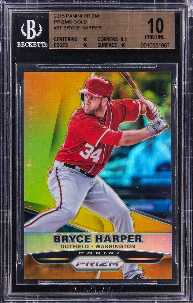 2015 Panini Prizm Bryce Harper Gold Prizm #37 card image