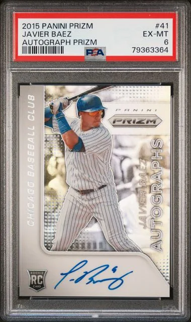 2015 Panini Prizm Javier Baez Autograph Prizms #41 card image