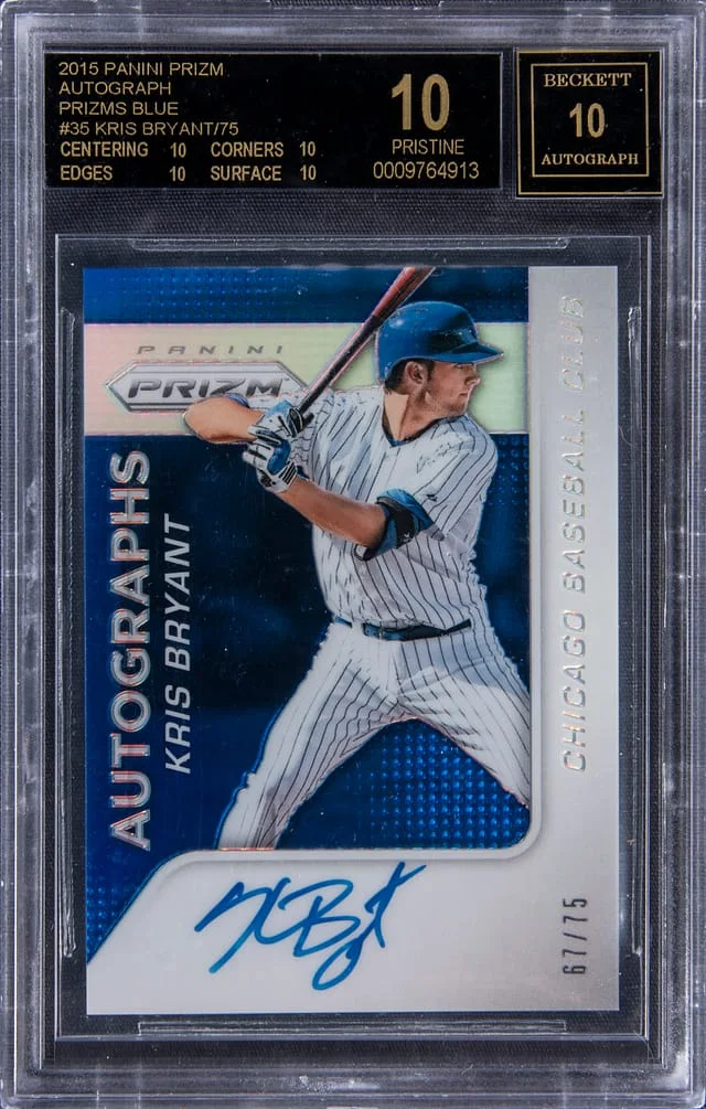 2015 Panini Prizm Kris Bryant Black Finite #35 card image