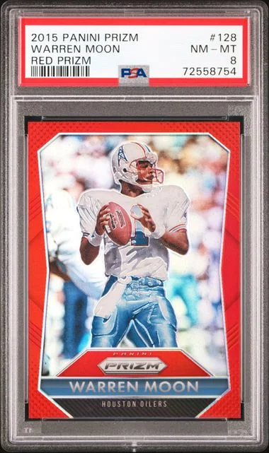 2015 Panini Prizm Warren Moon Red Prizm #128 card image