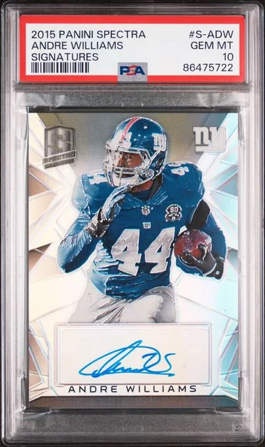 2015 Panini Spectra Andre Williams Signatures #S-ADW card image