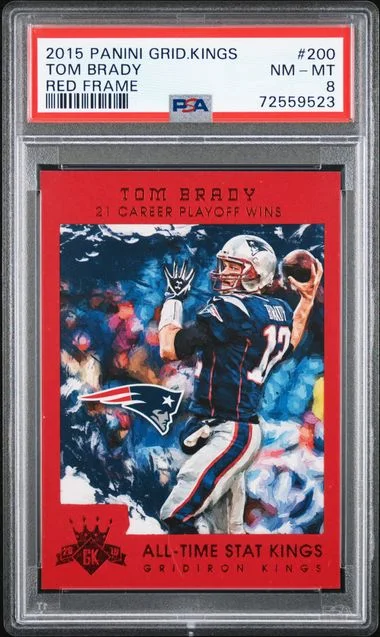 2015 Panini Tom Brady Gridiron Kings Red Frame #200 card image