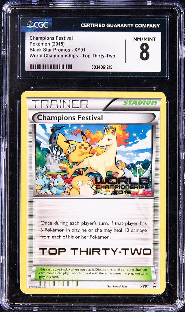 2015 Pokemon Champions Festival World Championships Top Thirty-Two Black Star Promos Rapidash #XY91 card image