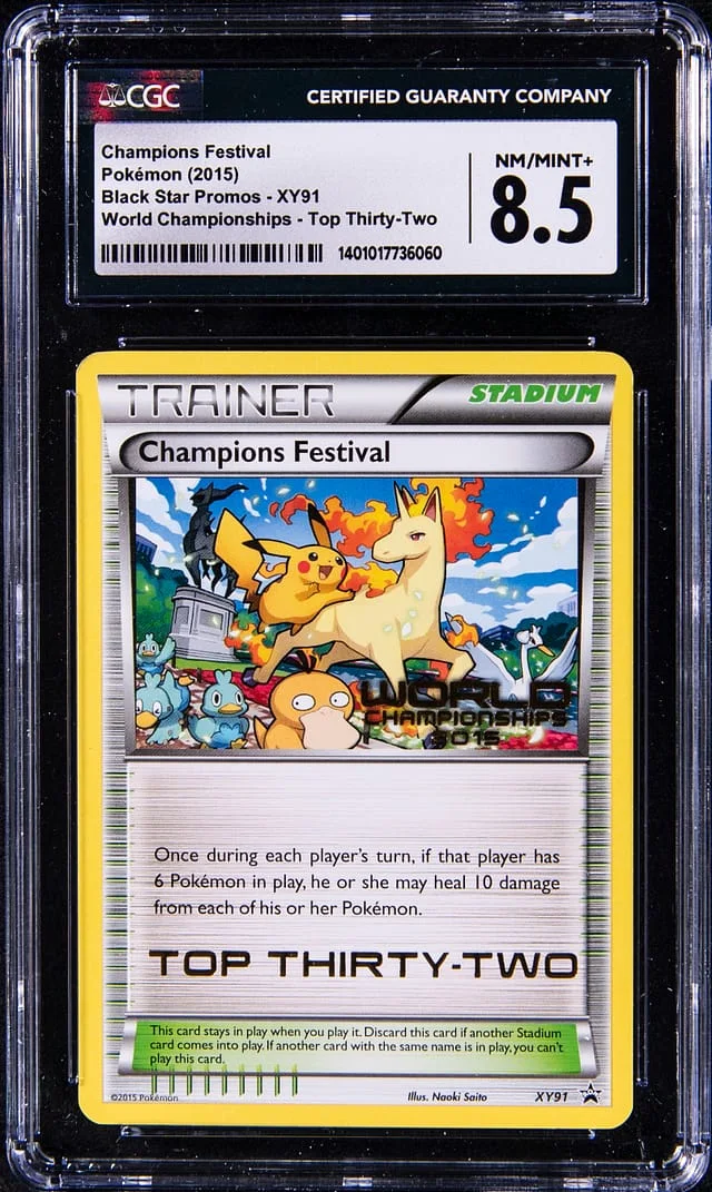 2015 Pokemon World Championships Top 32 Promo Champions Festival #XY91 card image