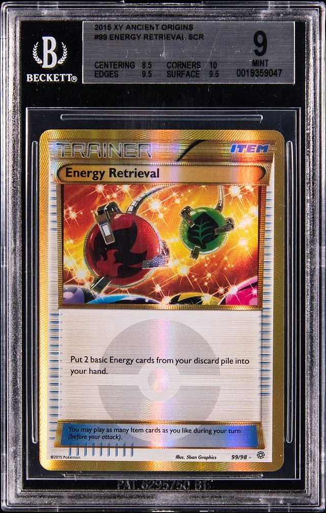 2015 Pokemon XY Ancient Origins Energy Retrieval #99 card image