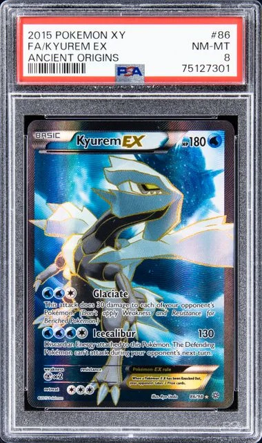 2015 Pokemon XY Ancient Origins Full Art Kyurem EX #86 card image