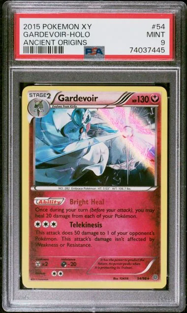 2015 Pokemon XY Ancient Origins Holofoil Gardevoir #54 card image
