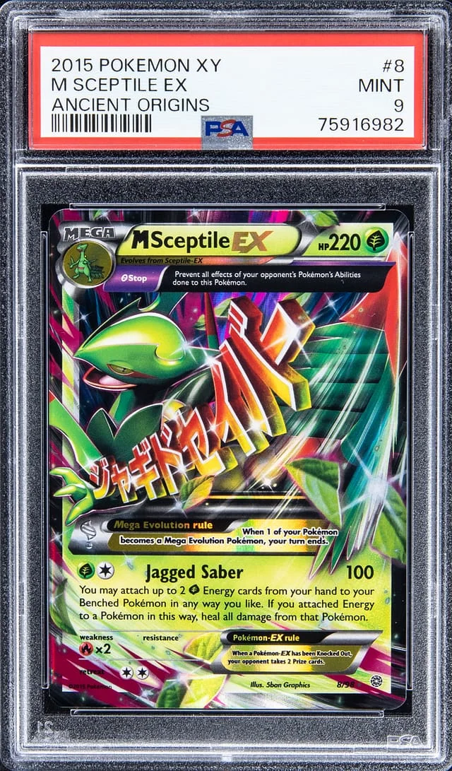 2015 Pokemon XY Ancient Origins M Sceptile EX #8 card image