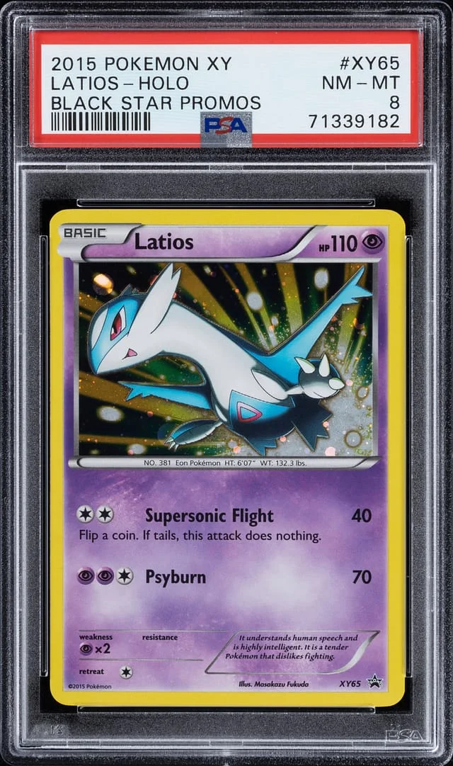 2015 Pokemon XY Black Star Promos Rare Holofoil Latios #XY65 card image