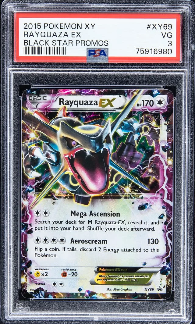 2015 Pokemon XY Black Star Promos Rayquaza EX #XY69 card image