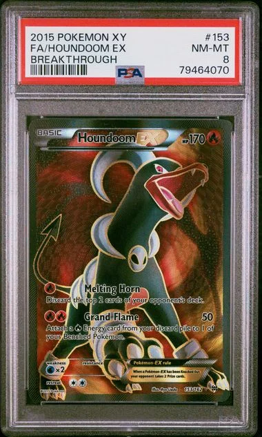 2015 Pokemon Xy Breakthrough Full Art/Houndoom Ex #153 card image