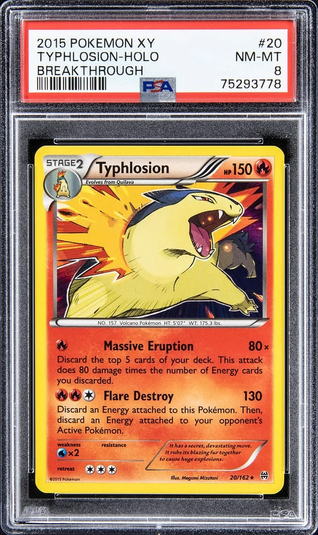 2015 Pokemon XY Breakthrough - Holo Typhlosion #20 card image