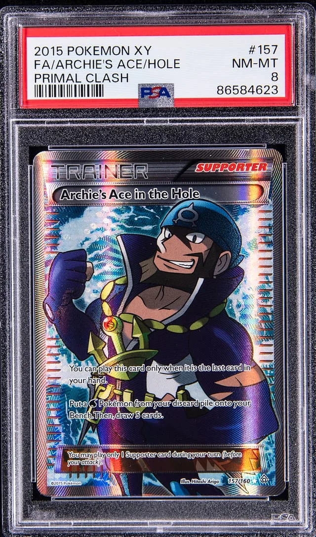 2015 Pokemon XY Primal Clash Full Art Archie's #157 card image