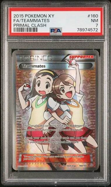 2015 Pokemon Xy Primal Clash Full Art/Teammates #160 card image