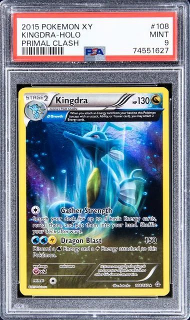 2015 Pokemon XY Primal Clash Holofoil Kingdra #108 card image
