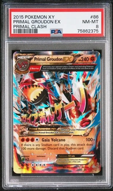 2015 Pokemon Xy Primal Clash Primal Groudon Ex #86 card image