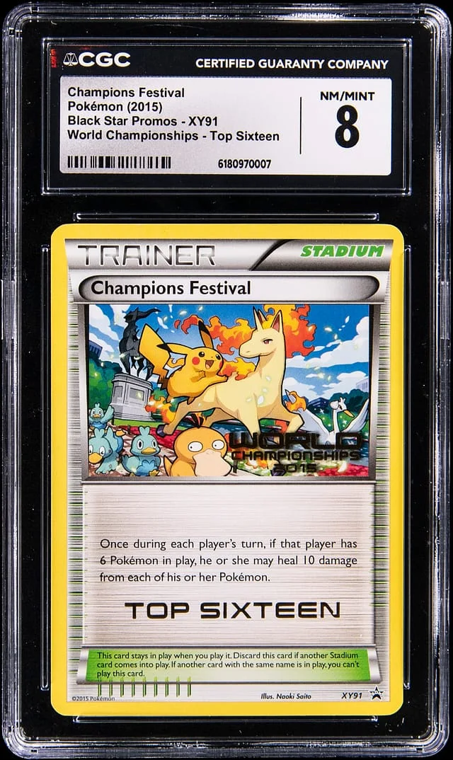 2015 Pokemon XY Promo World Championships 2015 Top Sixteen Champions Festival #XY91 card image