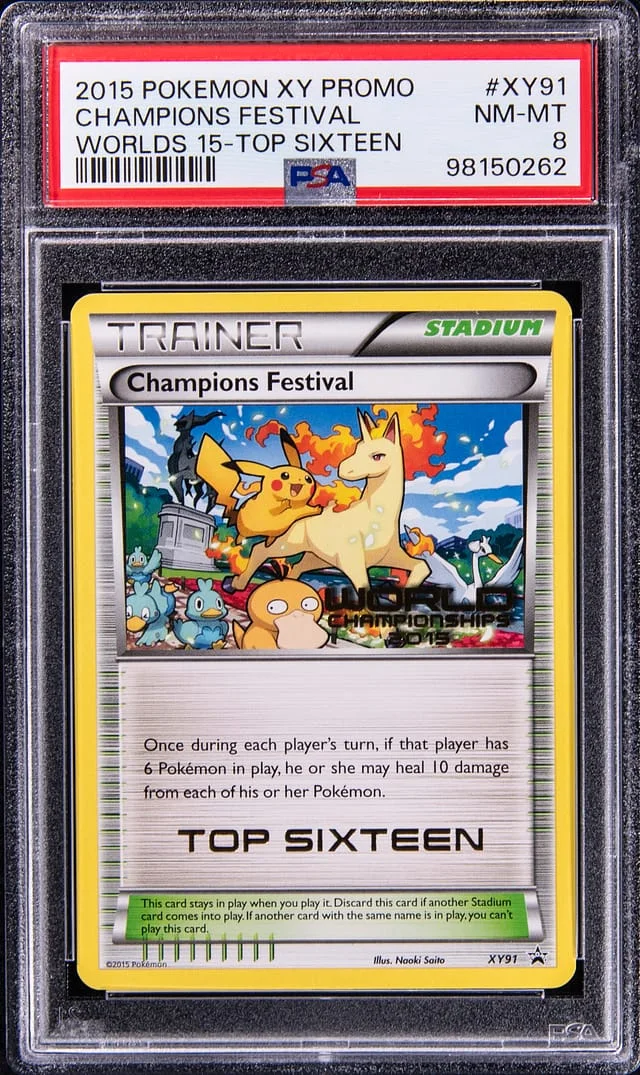 2015 Pokemon XY Promo Worlds 15 Top Sixteen Champions Festival #XY91 card image