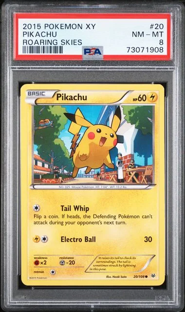 2015 Pokemon XY Roaring Skies Pikachu #20 card image