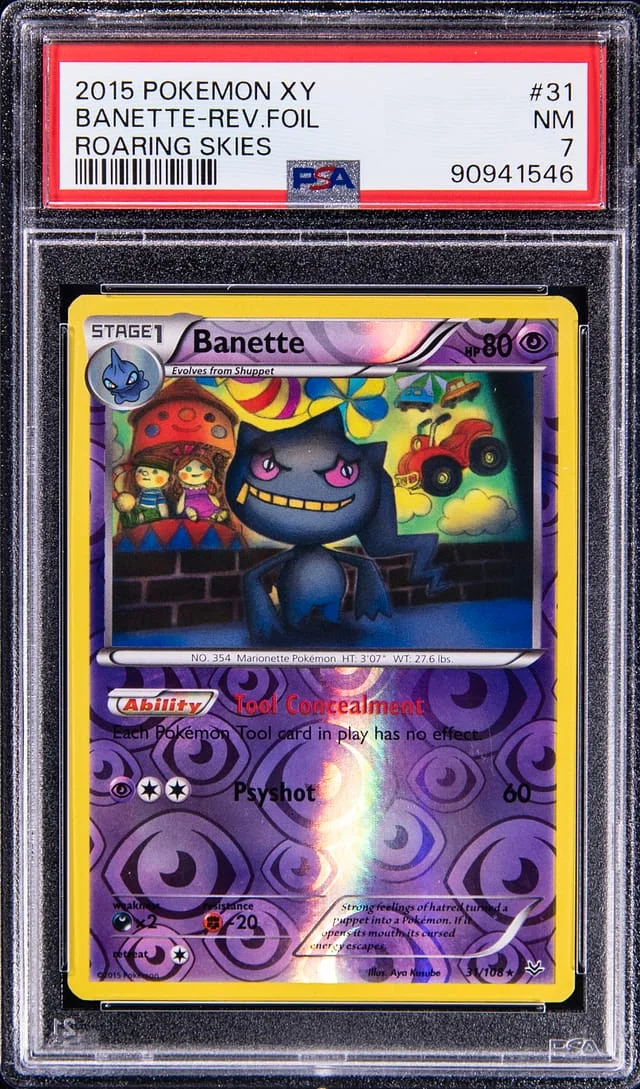 2015 Pokemon XY Roaring Skies Reverse Foil Banette #31 card image