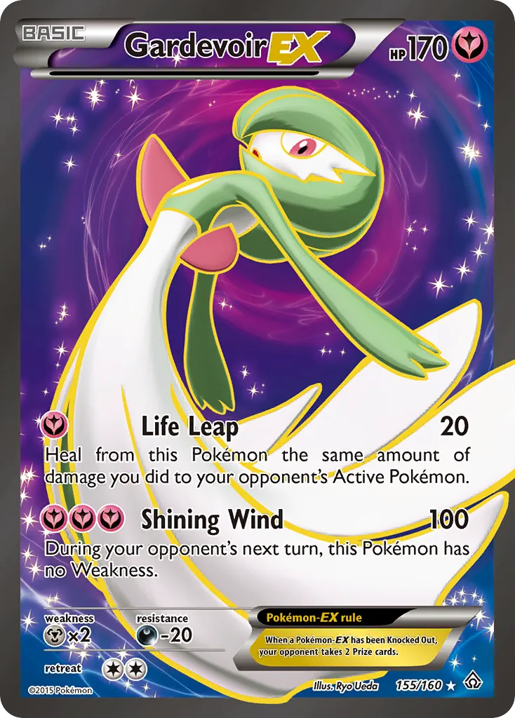 2015 Primal Clash Gardevoir-EX #155/160 Rare Ultra card image