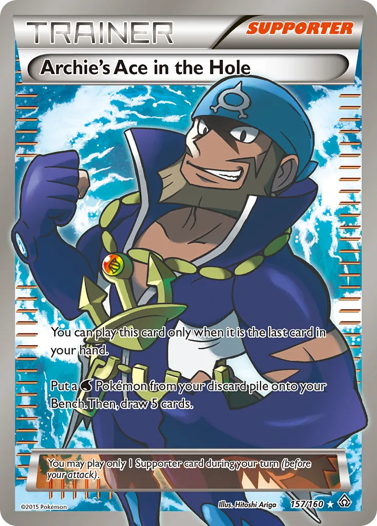 2015 Primal Clash Archie's Ace in the Hole #124/160 Uncommon card image