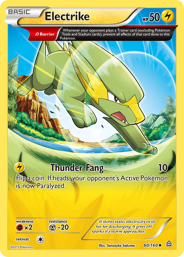2015 Primal Clash Electrike Common #059/160 Common card image