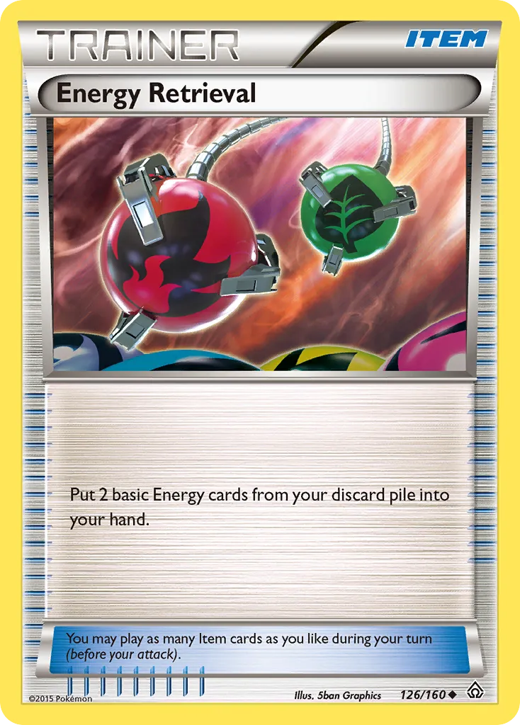 2015 Primal Clash Energy Retrieval #126/160 Uncommon card image