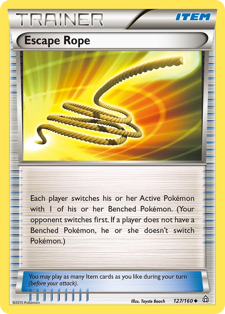 2015 Primal Clash Escape Rope Uncommon #127/160 Uncommon card image