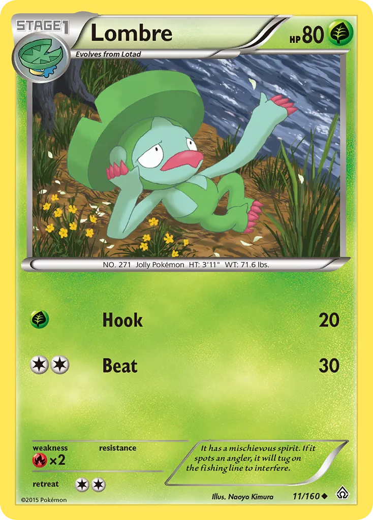 2015 Primal Clash Lombre Uncommon #011/160 Uncommon card image